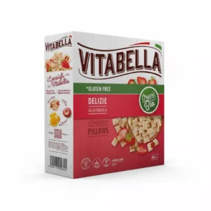 Βιολογικά Τραγανά Δημητριακά με Γέμιση Πουρέ Φράουλα Χωρίς Γλουτένη